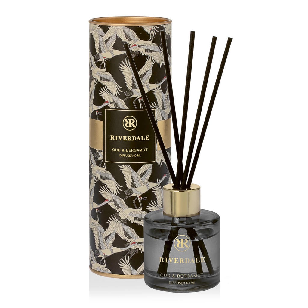 Riverdale geurstokjes Olivia - Oud & Bergamot - 40 ml