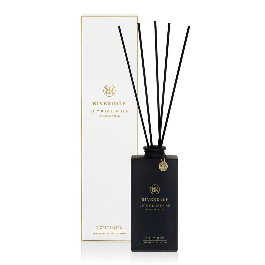 Riverdale geurstokjes Boutique - Lotus & Jasmine wit - 140 ml
