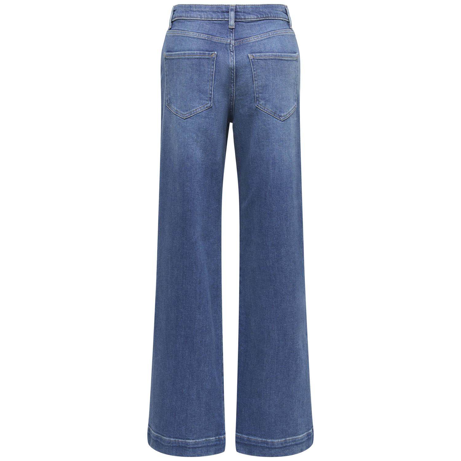 ONLY wide leg jeans middelblauw