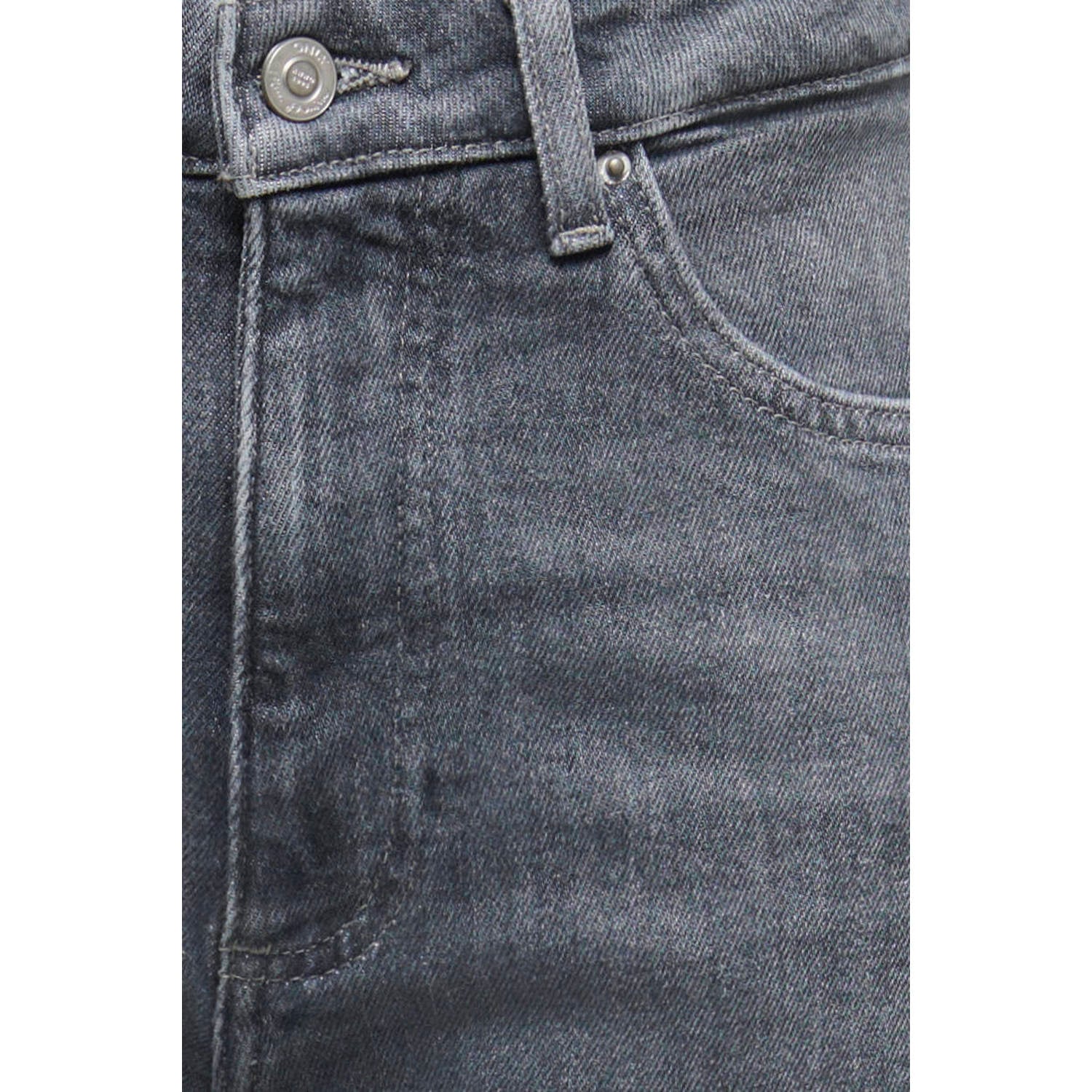 ONLY Onlally Hw Wide Leg Dnm Box wide leg jeans grijs