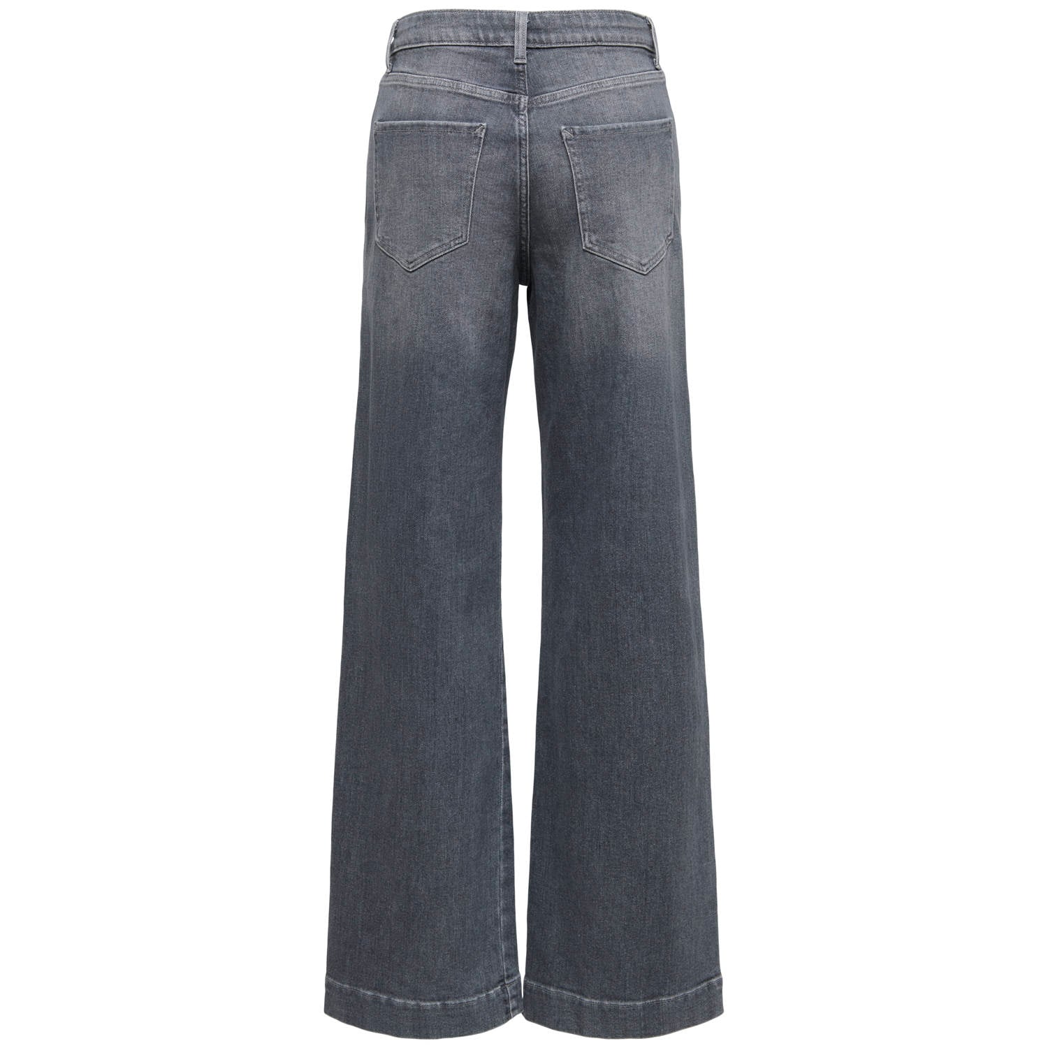 ONLY Onlally Hw Wide Leg Dnm Box wide leg jeans grijs