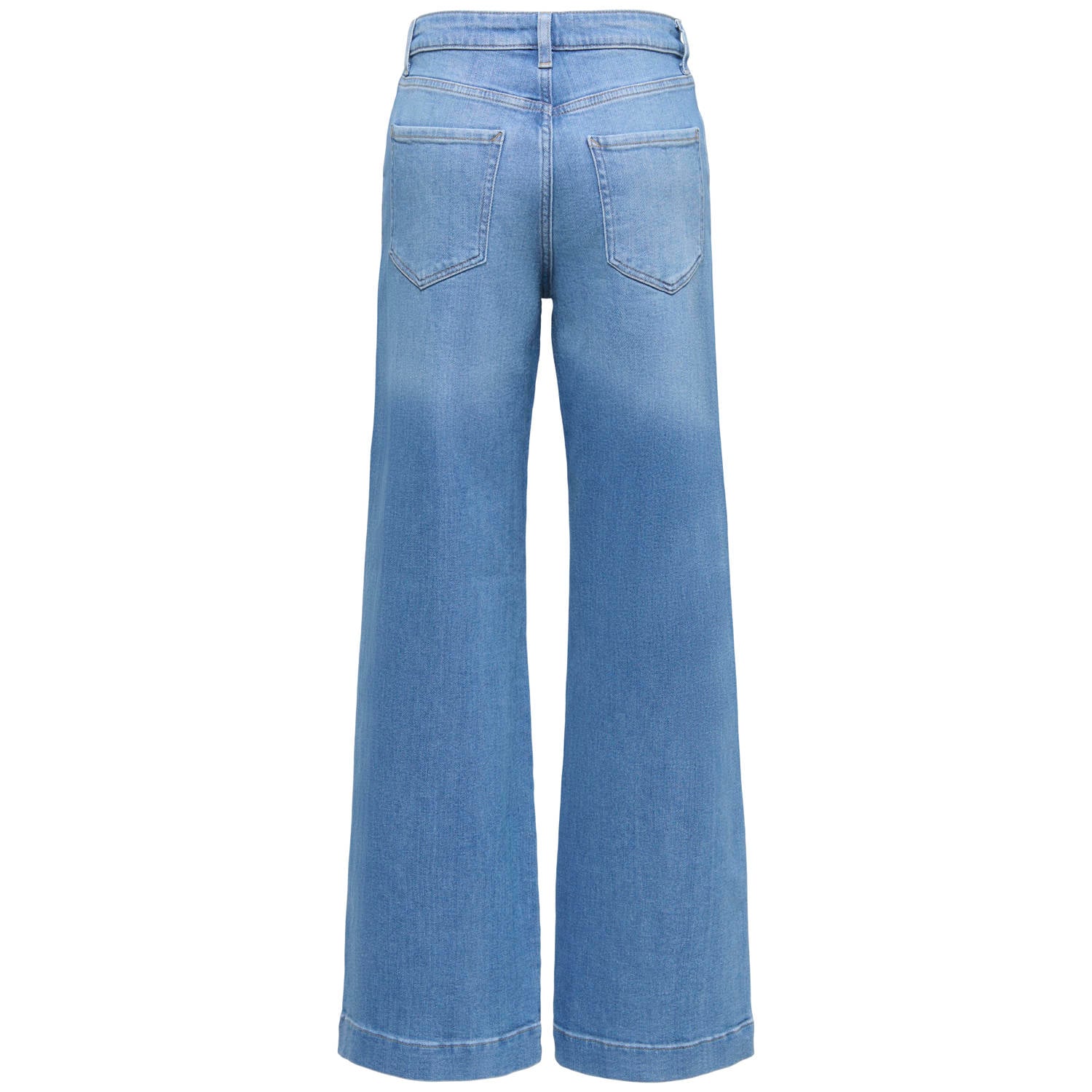 ONLY Onlally Hw Wide Leg Dnm Box jeans lichtblauw