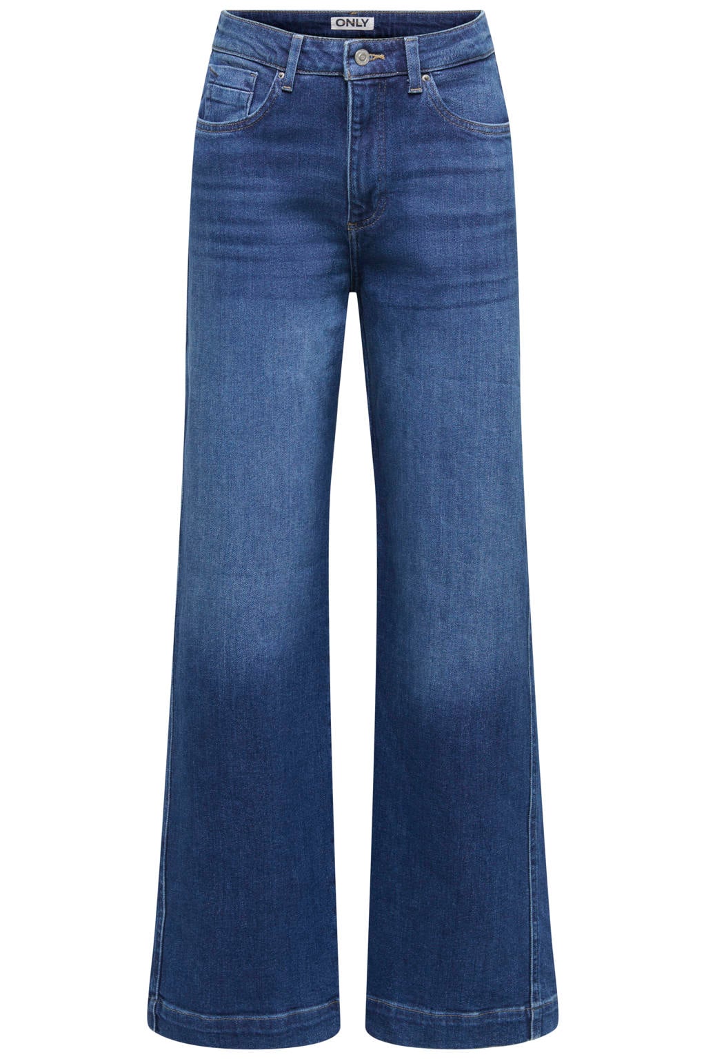 ONLY Onlally Hw Wide Leg Dnm Box wide leg jeans - mediumblauw