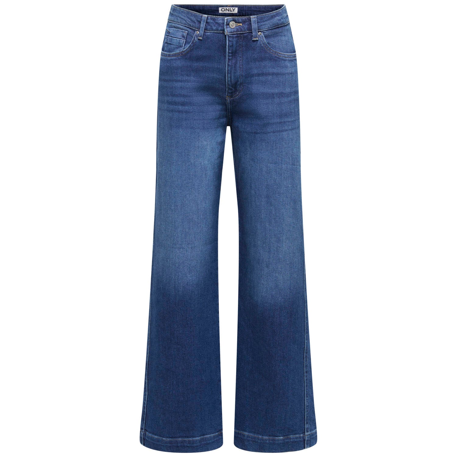 ONLY Onlally Hw Wide Leg Dnm Box wide leg jeans mediumblauw
