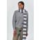 CKS gestreepte sjaal Scoison blauw