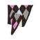 CKS geruite triangle scarf Grandana zwart