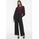 VILA regular fit top - donkerrood
