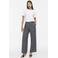 VILA wide leg high waist casual broek - grijs