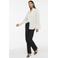 VILA loose fit gestreepte blouse - ecru
