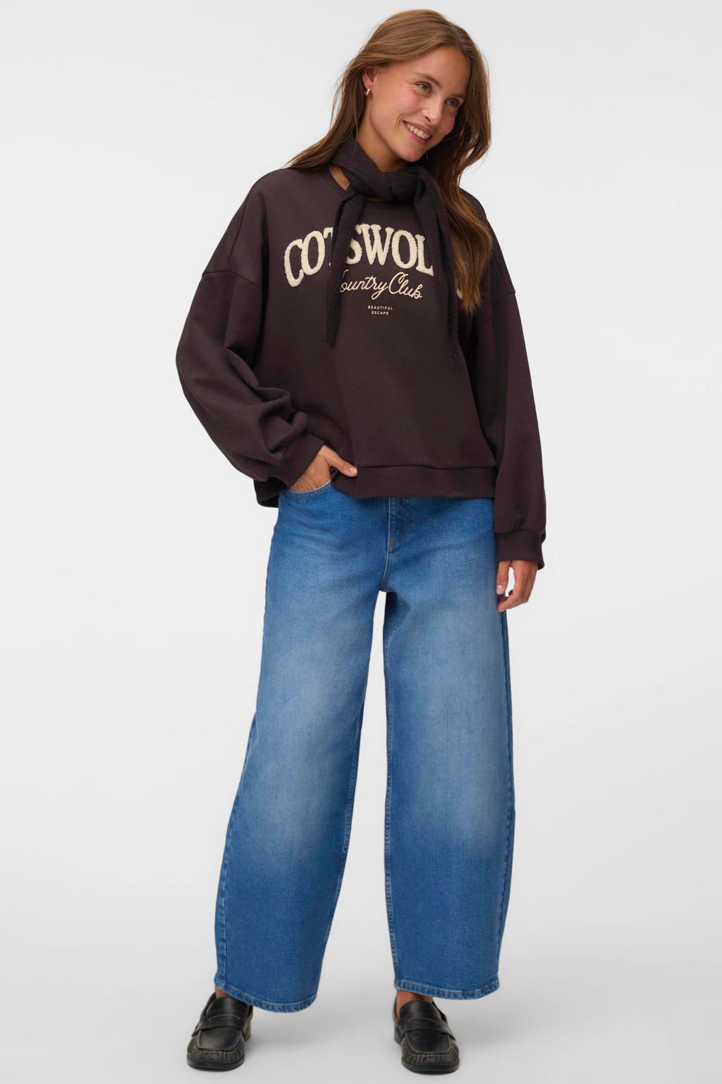 VERO MODA Vmelif Hw Barrel Jeans Exp jeans - mediumblauw