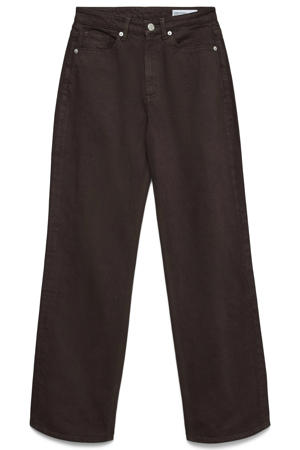 VMTESSA high waist wide leg jeans - bruin