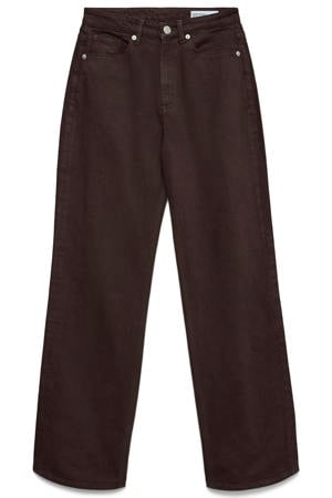 VMTESSA high waist wide leg jeans - bruin