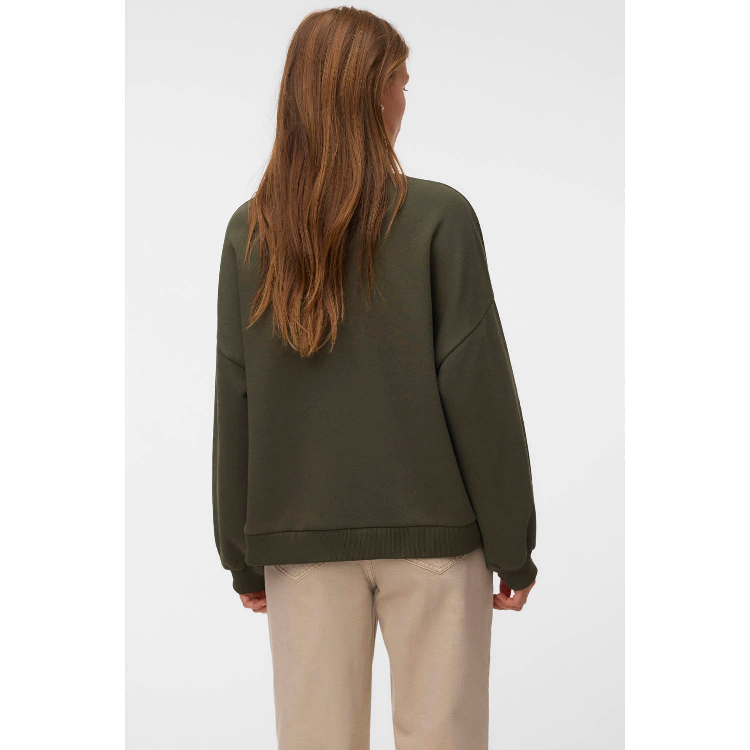 VERO MODA sweater met print groen