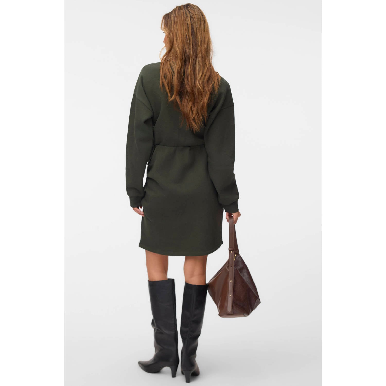 VERO MODA midi sweatjurk groen