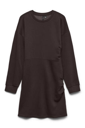 midi sweatjurk - bruin