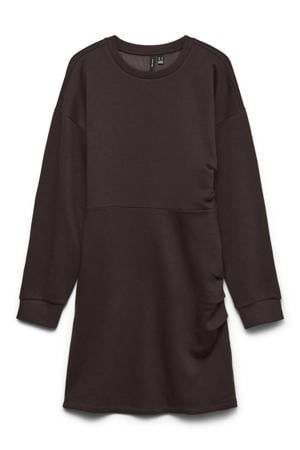 midi sweatjurk - bruin