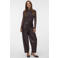 VERO MODA x Wehkamp imitatieleren barrel broek - bruin