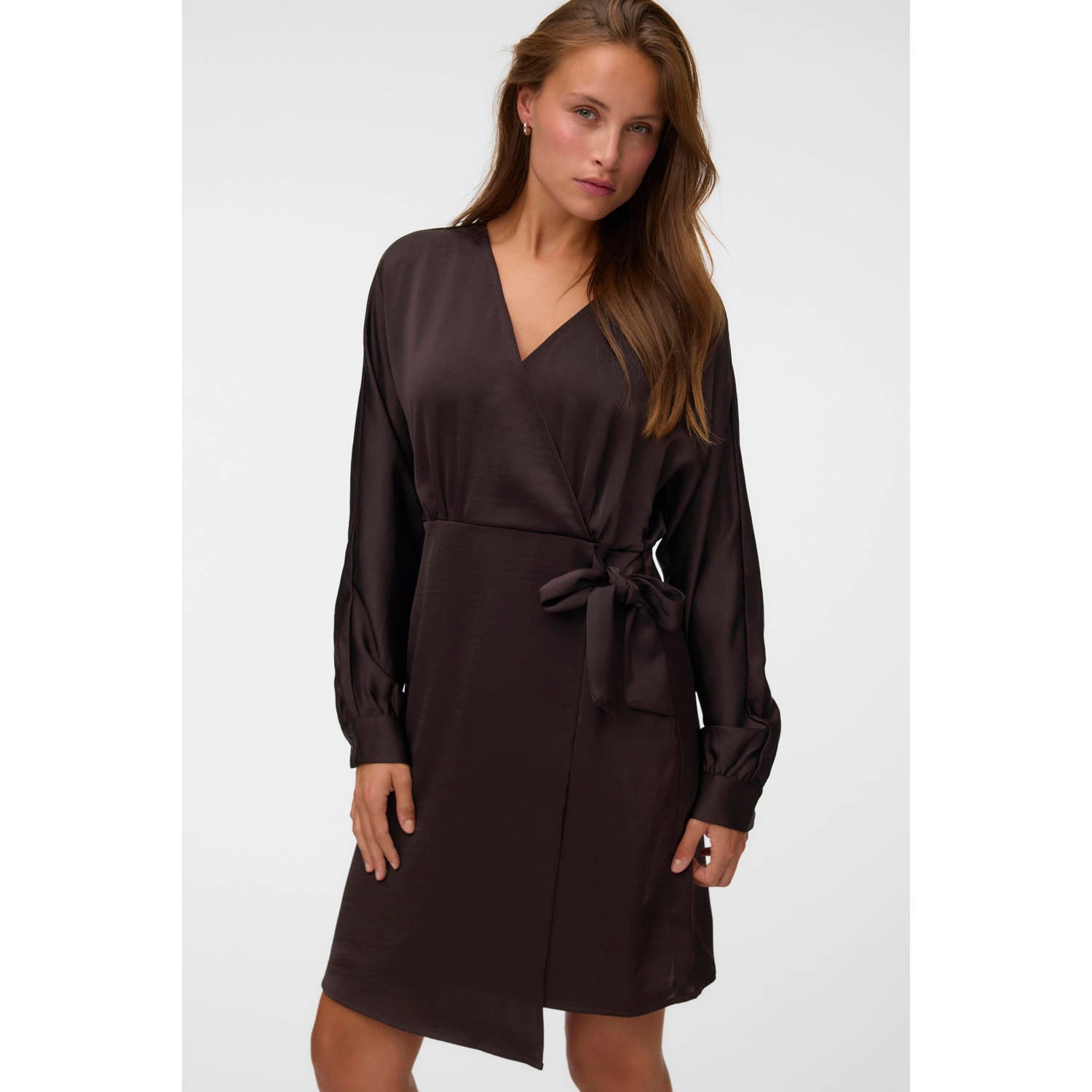 VERO MODA mini wikkeljurk bruin