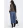 ONLY CARMAKOMA CARODESSA rechtvallende gebreide sweater Plus Size - bruin
