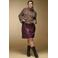 ONLY CARMAKOMA mini spijkerrok Plus Size - donkerrood