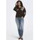 ONLY CARMAKOMA Carnila Ls Detail Boatneck Cc Knt trui Plus Size - zwart