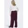ONLY CARMAKOMA Carcayla Pant Swt Jrs gestreepte casual broek Plus Size - donkerrood