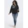 ONLY CARMAKOMA CARODESSA rechtvallende gebreide sweater Plus Size - zwart