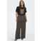 ONLY CARMAKOMA rechtvallend T-shirt Plus Size met print - zwart