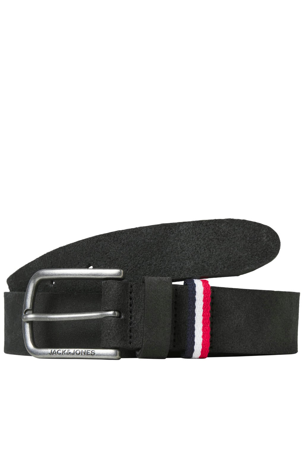 JACK & JONES suède riem JACESPO zwart