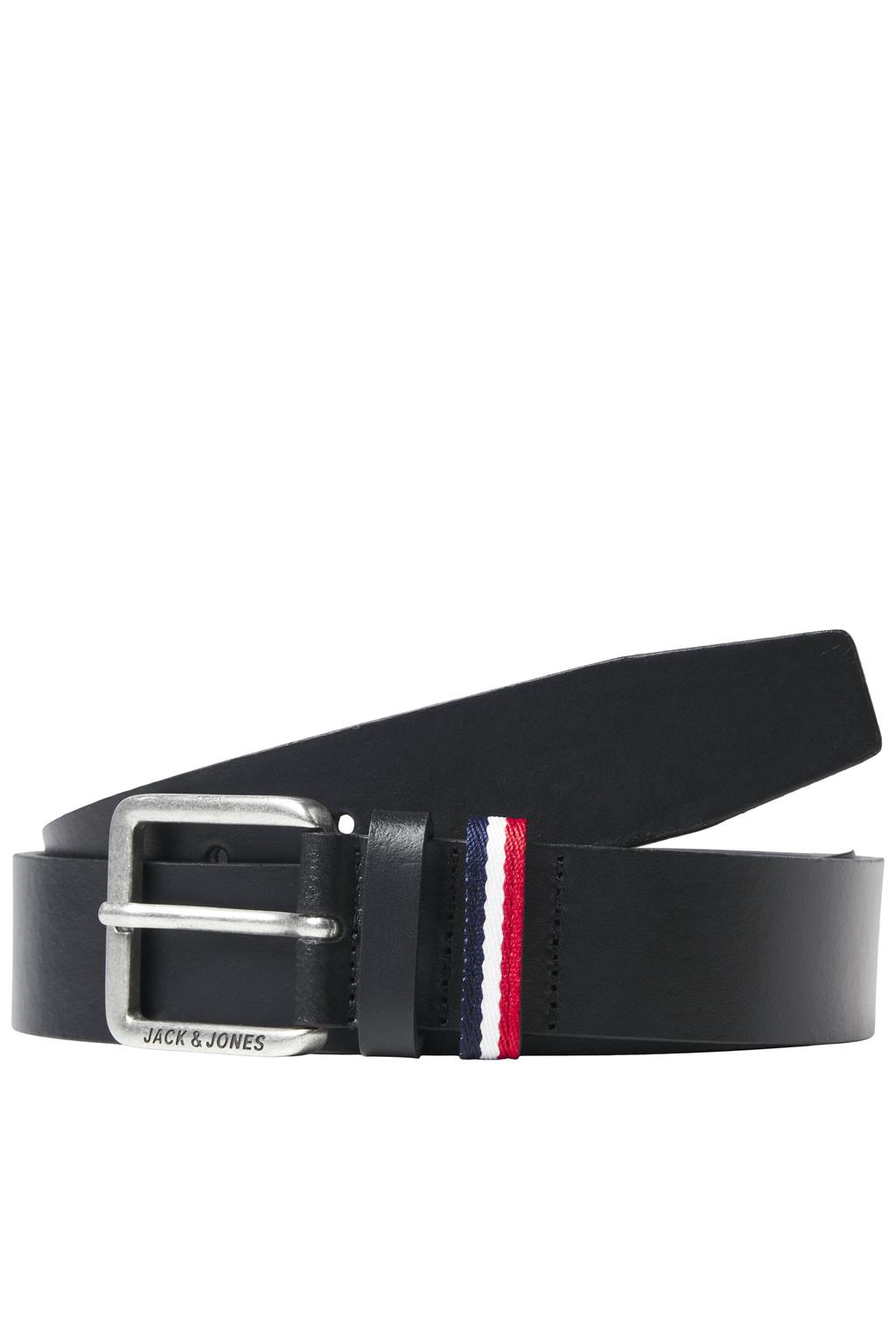 JACK & JONES leren riem JACESPO zwart