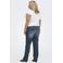 ONLY CARMAKOMA Carwilly Hw Straight Dnm Dot529 Noos jeans Plus Size - donkerblauw