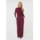 Esqualo wide leg broek - donkerrood