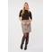 Esqualo mini rok met paisley - grijs