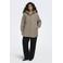ONLY CARMAKOMA Carjuliet Quiltd Hood Zip Coat Otw Noos jas Plus Size - beige