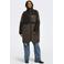 ONLY CARMAKOMA quilted mantel Plus Size - donkerbruin