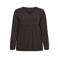VERO MODA CURVE rechtvallende gebreide gemêleerde pullover Plus Size - bruin