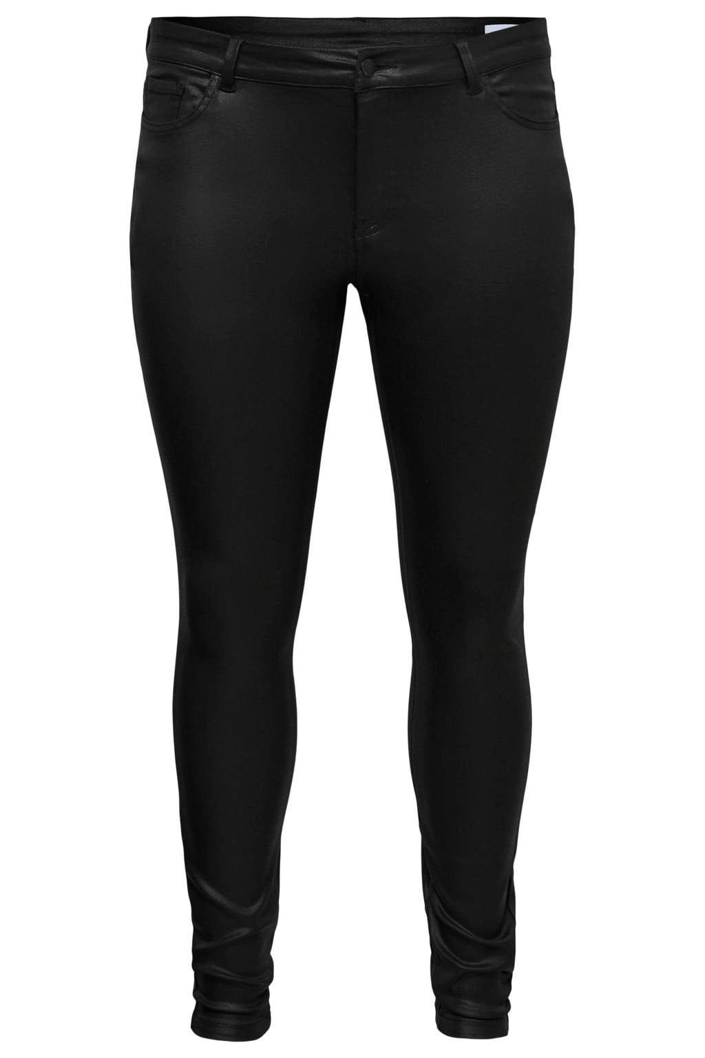 VERO MODA CURVE Vmcflash Mr Skinny Coated Pants Cur skinny jeans - zwart