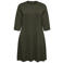 VERO MODA CURVE mini jurk Plus Size - donkergroen