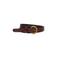 Summum leren riem Perforated donkerrood