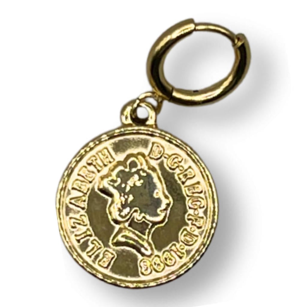 Bonnie Studios gold plated hanger Queen Coin
