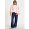 Cache Cache gebloemde wide leg jeans met borduursels - donkerblauw