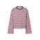 America Today gestreepte longsleeve - donkerrood