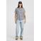 America Today gestreept T-shirt - donkerblauw