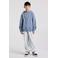 America Today hoodie met print - blauw