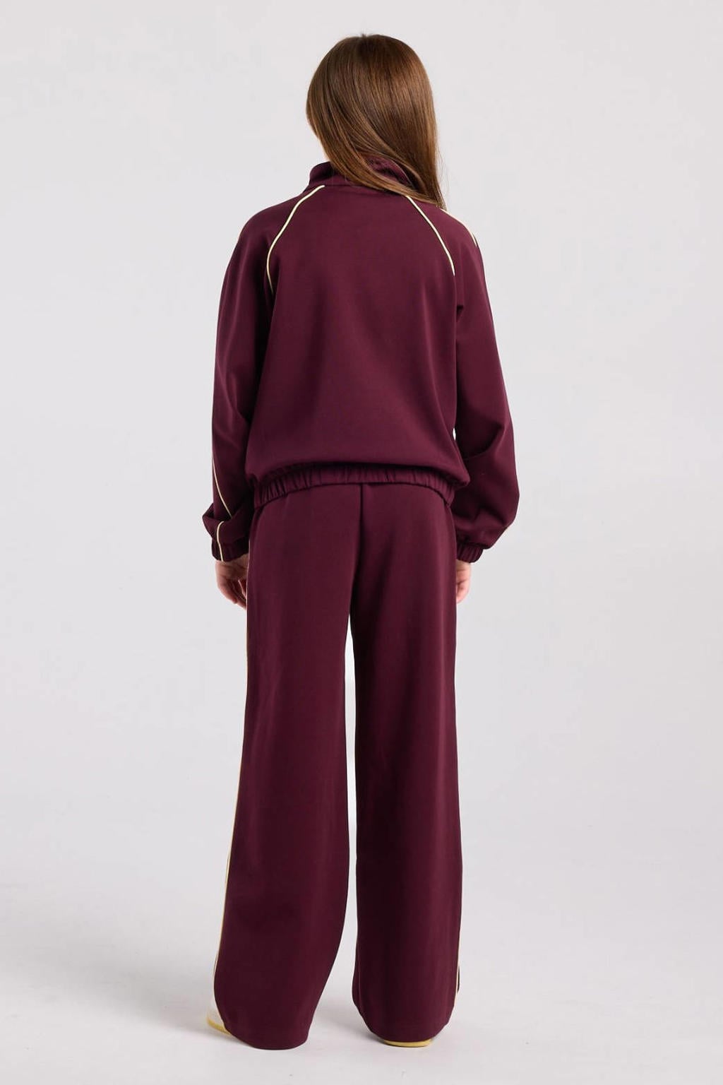 Rode meisjes America Today joggingbroek rood van polyester met effen