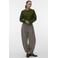 VERO MODA barrel casual geruite broek - grijs