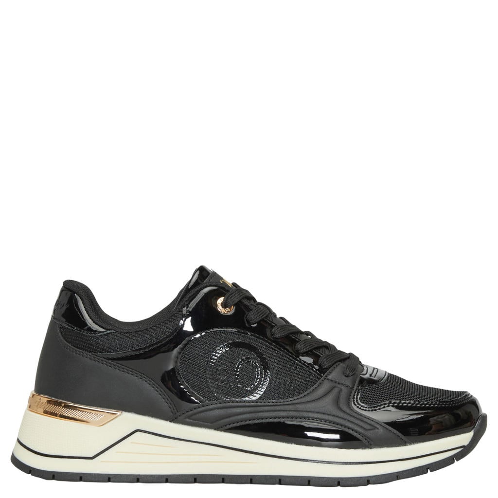 Zwarte dames s.Oliver Women Shoes sneakers - van 60% polyurethaan/40% polyester
