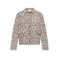 ICHI jas met print - bruin/ecru
