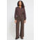 ICHI wide leg jeans - bruin