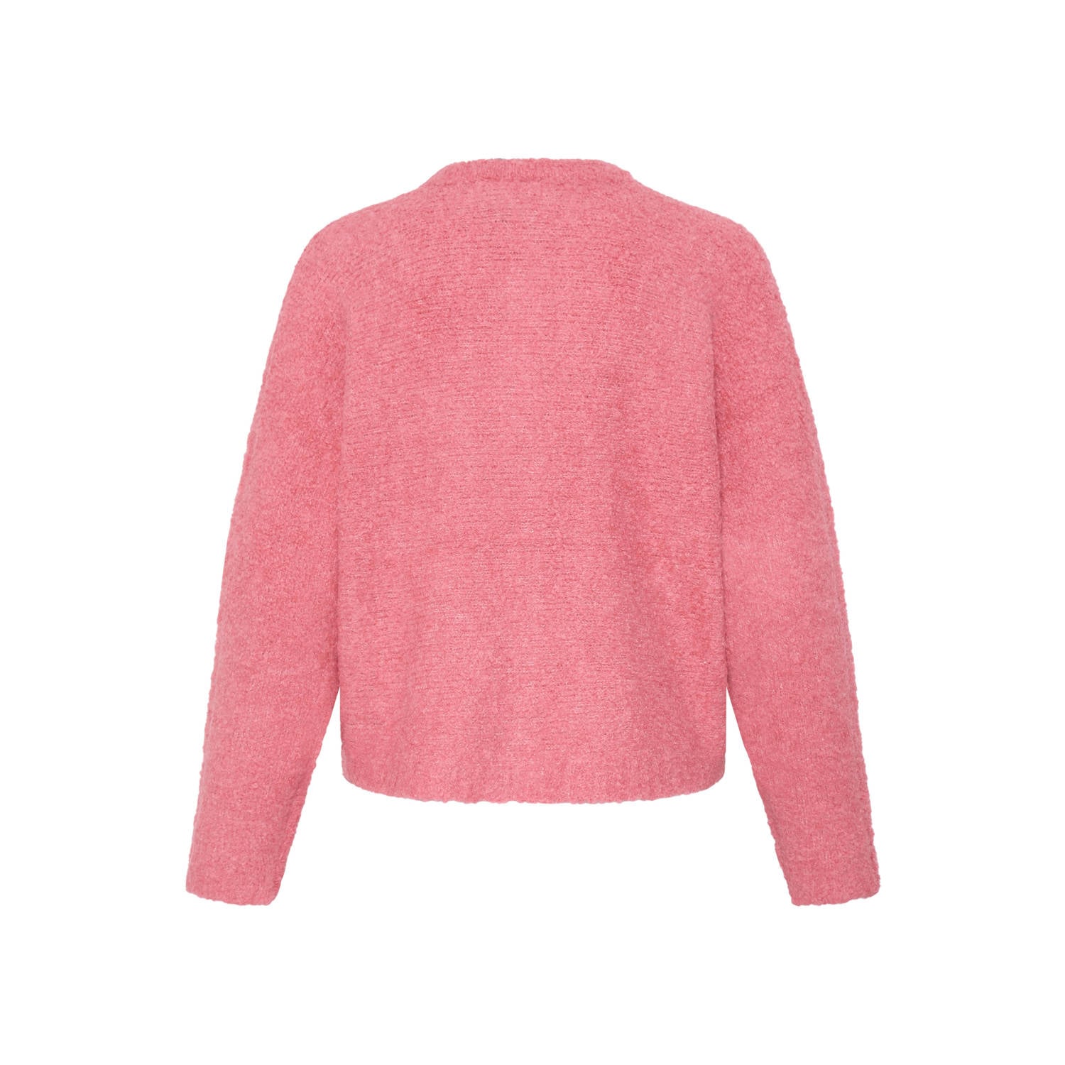 ICHI gebreid vest met wol roze